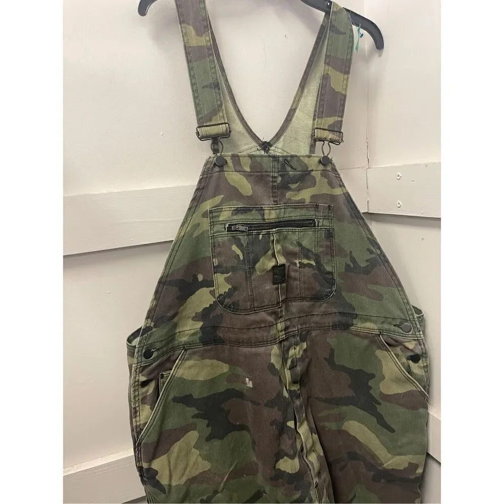 Camo Pointer Vintage Hiphop distressed Camouflage Overalls Pointer Brand Overval